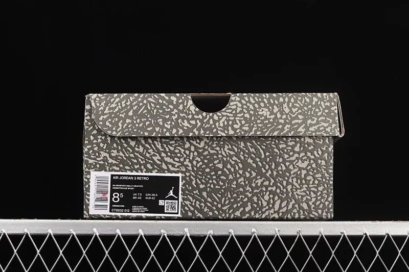 All categories Air Jordan Jordan series basketball shoes Air Jordan 3 #ZG version Air Jordan 3 Retro "Cool Grey" AJ3 Joe 3 cool gray basketball shoes CT8532-012